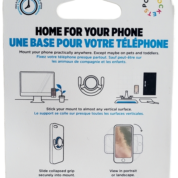 PopSockets PopMount Multi-Surface Wall Mount For Phones With PopSockets - Black - Picture 4 of 11